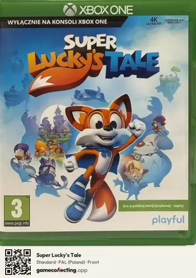 Super Lucky's Tale Xbox One, Poland box front