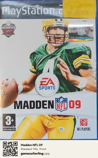 Madden NFL 09 PlayStation 2, PAL box front