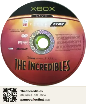 The Incredibles Xbox, PAL disc