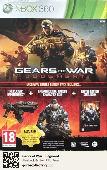 Gears of War: Judgment Xbox 360, PAL box front