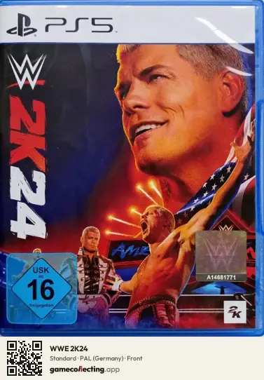 WWE 2K24 PlayStation 5, Germany box front