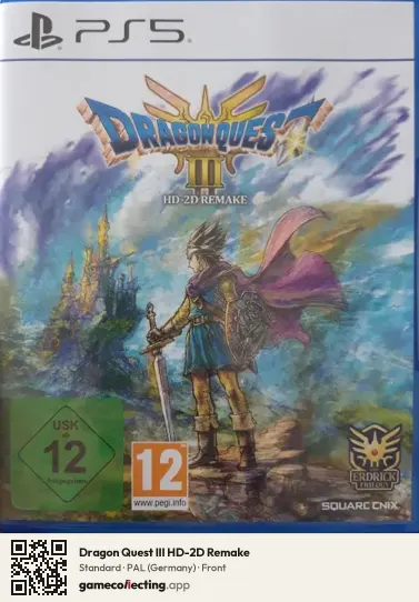 Dragon Quest III HD-2D Remake PlayStation 5, Germany box front