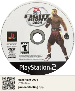 Fight Night 2004 PlayStation 2, NTSC disc
