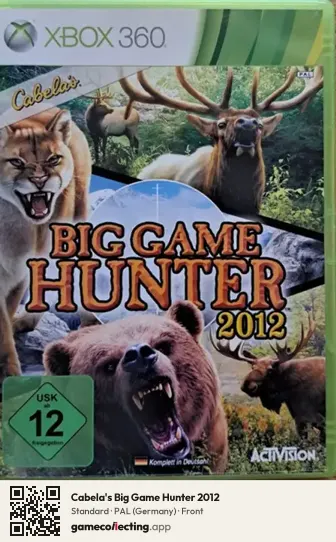 Cabela's Big Game Hunter 2012 Xbox 360, Germany box front