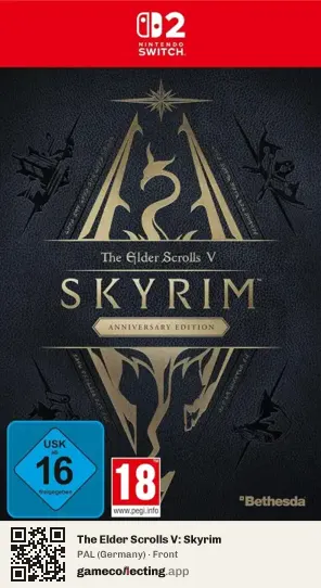 The Elder Scrolls V: Skyrim Nintendo Switch 2, Germany box front