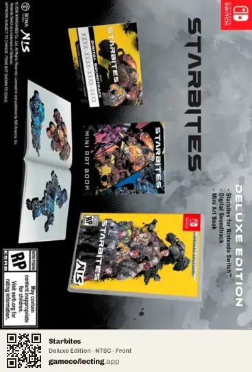 Starbites Nintendo Switch, NTSC box front