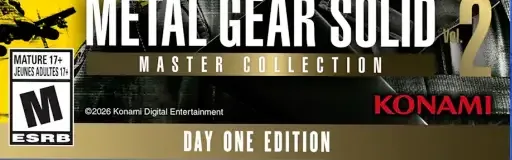 Metal Gear Solid: Master Collection Vol. 2, the ESRB box on its front
