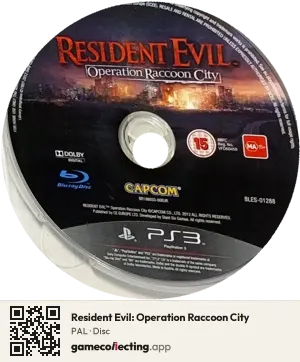 Resident Evil: Operation Raccoon City PlayStation 3, PAL disc