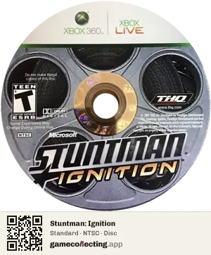 Stuntman: Ignition Xbox 360, NTSC disc