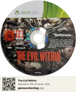The Evil Within Xbox 360, PAL disc