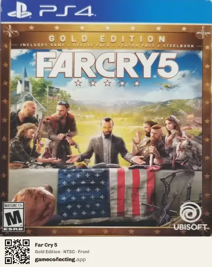 Far Cry 5 PlayStation 4, NTSC box front