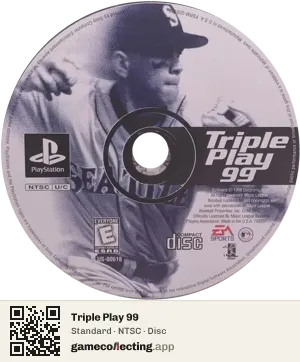 Triple Play 99 PlayStation, NTSC disc
