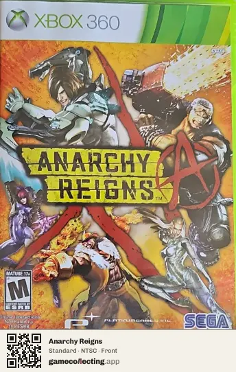 Anarchy Reigns Xbox 360, NTSC box front