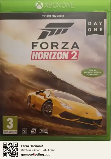 Forza Horizon 2 Xbox One, PAL box front