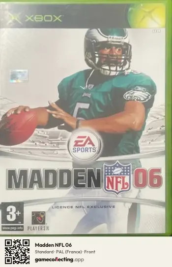 Madden NFL 06 Xbox, France box front