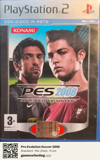 Pro Evolution Soccer 2008 PlayStation 2, Italy box front