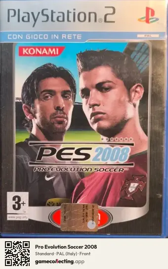 Pro Evolution Soccer 2008 PlayStation 2, Italy box front