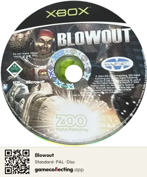 Blowout Xbox, PAL disc
