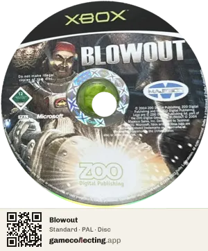 Blowout Xbox, PAL disc