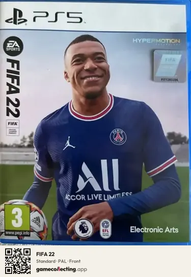 FIFA 22 PlayStation 5, PAL box front
