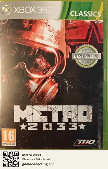 Metro 2033 Xbox 360, PAL box front