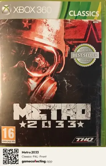 Metro 2033 Xbox 360, PAL box front
