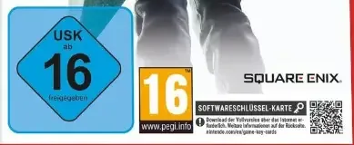 Final Fantasy VII Remake Intergrade, the USK square on its front