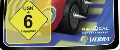 Crash Tag Team Racing, the USK square on its front