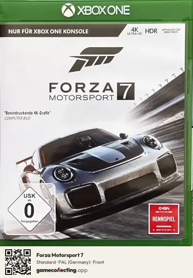 Forza Motorsport 7 Xbox One, Germany box front