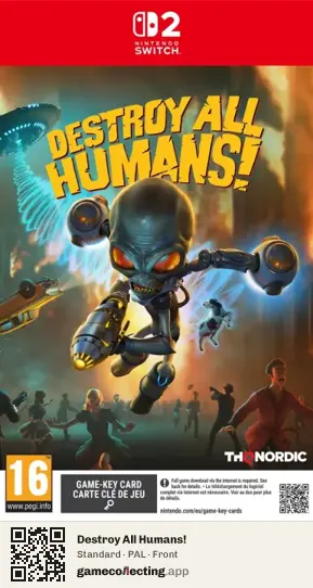 Destroy All Humans! Nintendo Switch 2, PAL box front