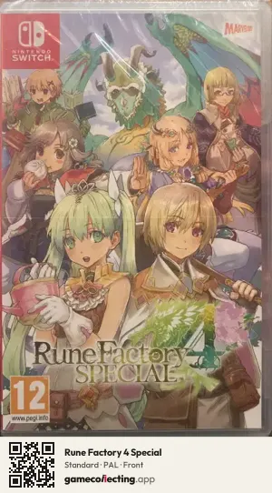 Rune Factory 4 Special Nintendo Switch, PAL box front