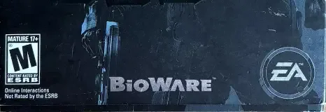 Mass Effect Trilogy, the ESRB box on its front
