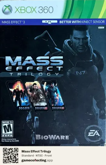 Mass Effect Trilogy Xbox 360, NTSC box front