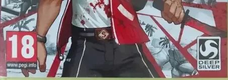 Escape Dead Island, the PEGI square on its front