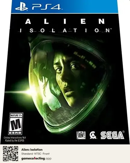 Alien: Isolation PlayStation 4, NTSC box front