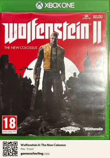 Wolfenstein II: The New Colossus Xbox One, PAL box front