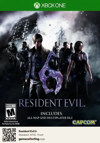 Resident Evil 6 Xbox One, NTSC box front