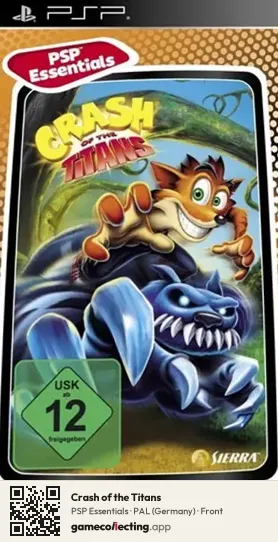 Crash of the Titans PlayStation Portable, Germany box front