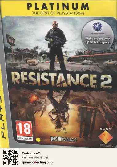 Resistance 2 PlayStation 3, PAL box front