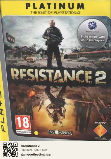 Resistance 2 PlayStation 3, PAL box front