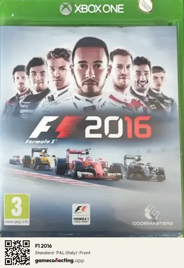 F1 2016 Xbox One, Italy box front