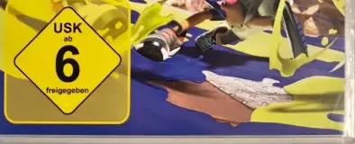Splatoon 3, the USK square on its front