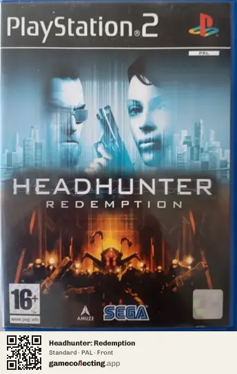 Headhunter: Redemption PlayStation 2, PAL box front