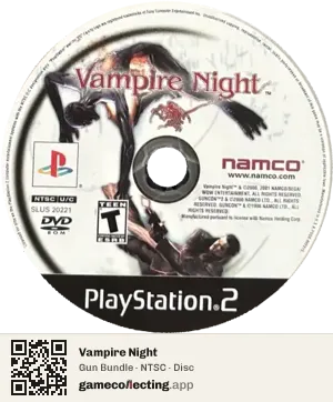 Vampire Night PlayStation 2, NTSC disc