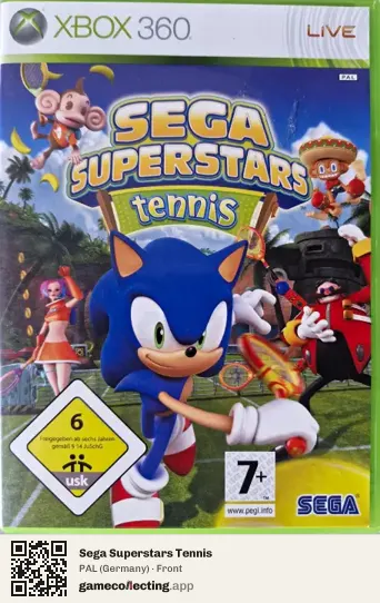 Sega Superstars Tennis Xbox 360, Germany box front