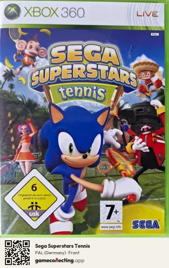 Sega Superstars Tennis Xbox 360, Germany box front
