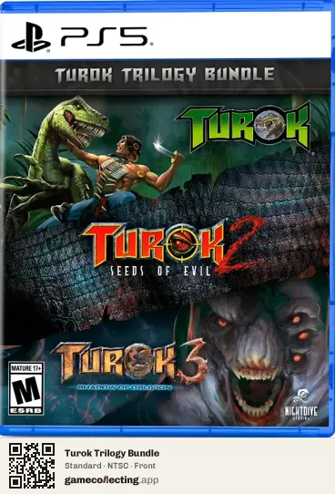 Turok Trilogy Bundle PlayStation 5, NTSC box front