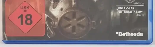 Fallout 4, the USK square on its front
