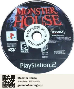 Monster House PlayStation 2, NTSC disc