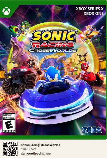 Sonic Racing: CrossWorlds Xbox Series X, NTSC box front
